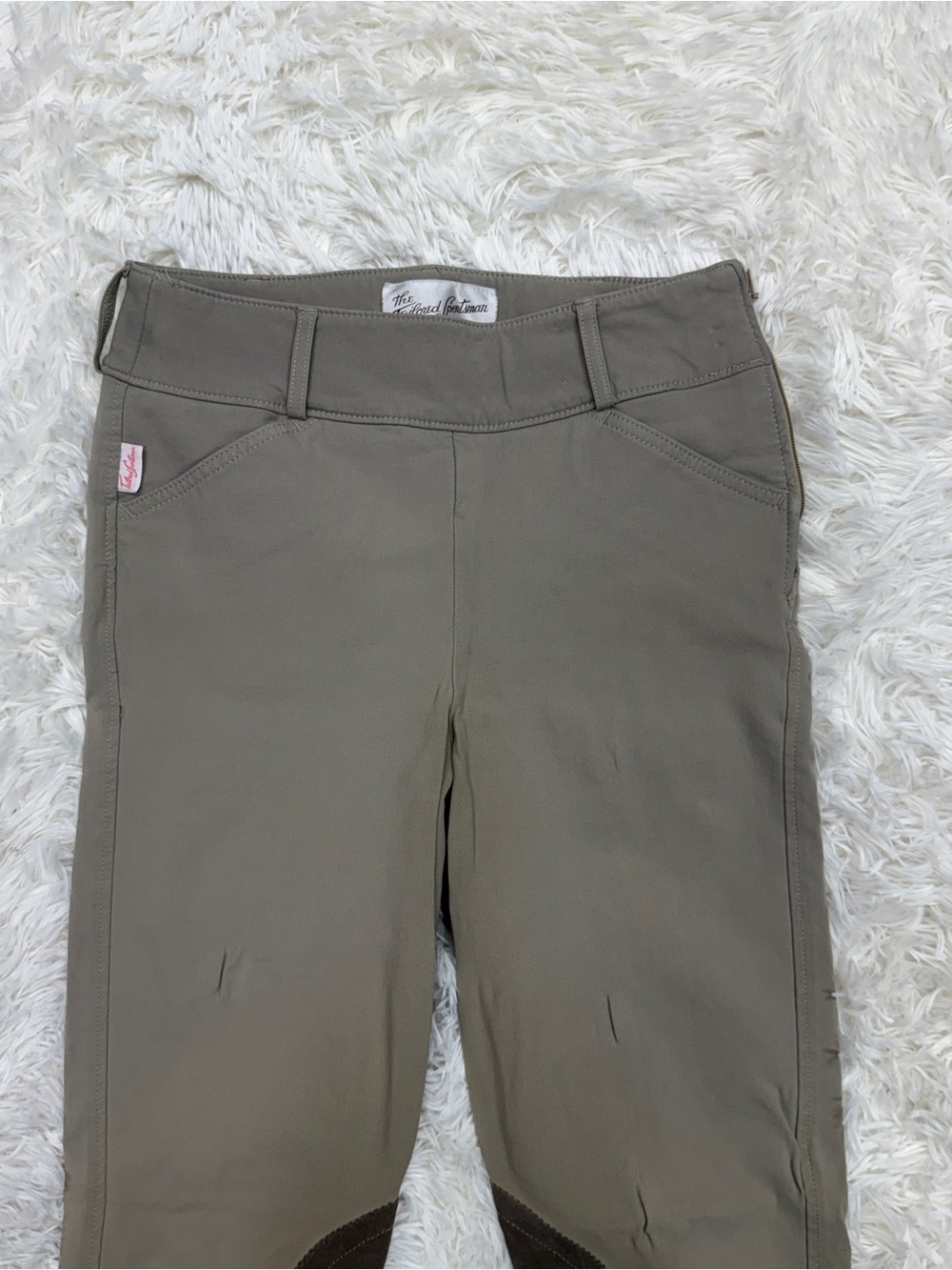 Women’s Size 26L Tan Tailored Sportsman Knee Patch Horseback Riding Breeches - Picture 3 of 7